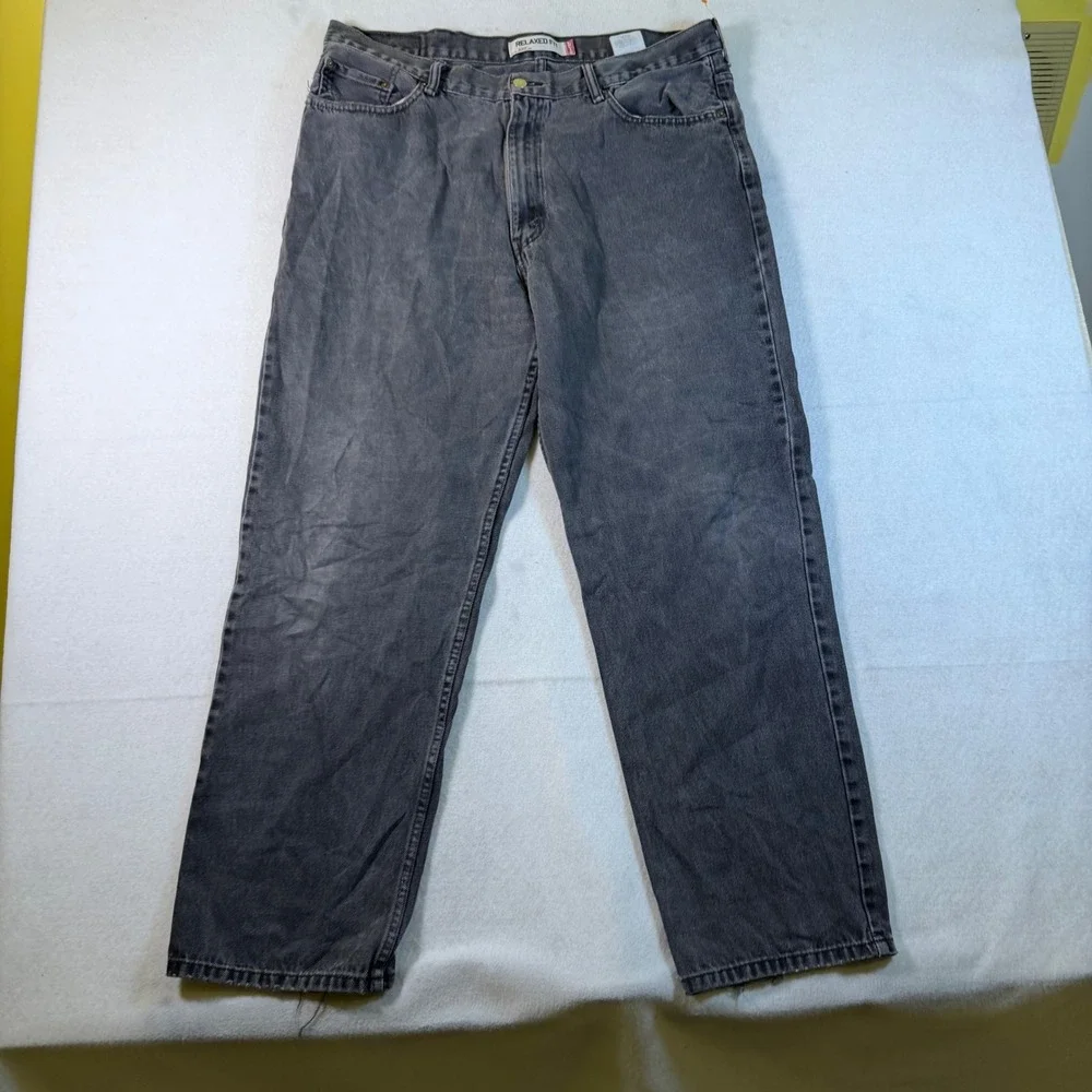 Levis 550 Relaxed Fit Tapered Leg Jeans Mens 40x32 Faded Black Denim 00550-0260